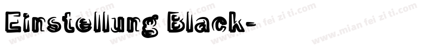 Einstellung Black字体转换
